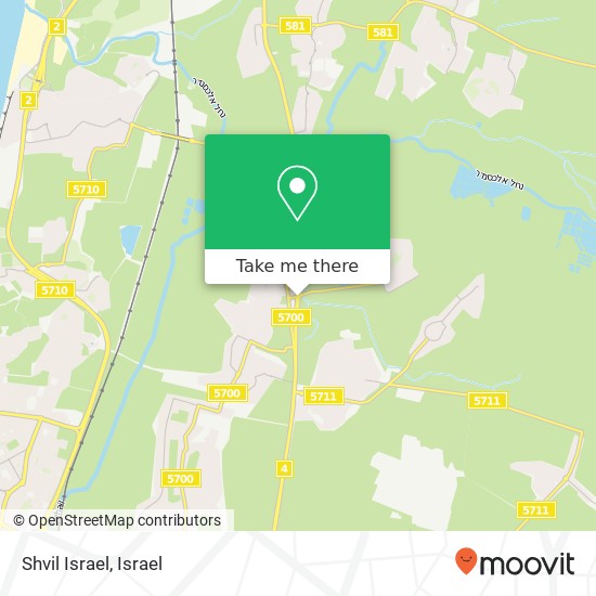 Shvil Israel map