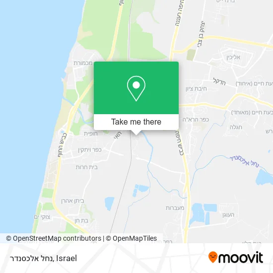 Карта נחל אלכסנדר