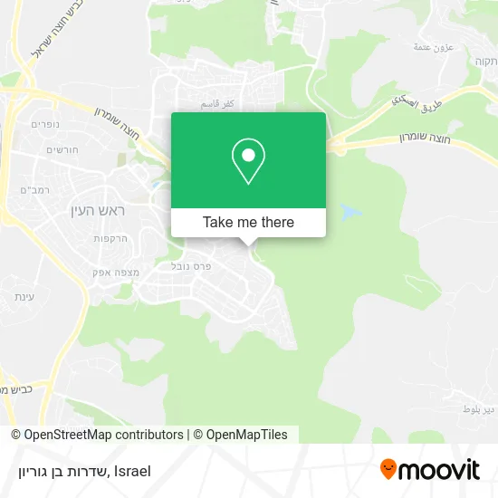 Карта שדרות בן גוריון