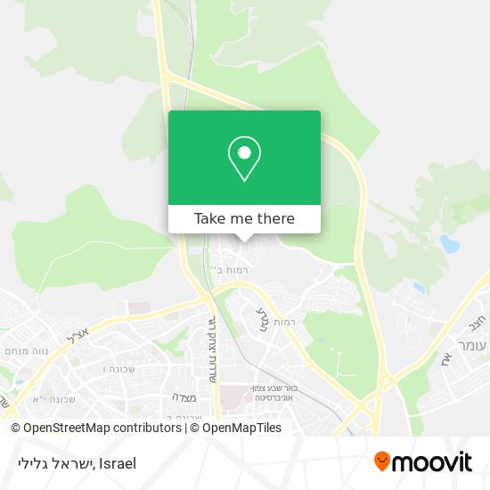 ישראל גלילי map