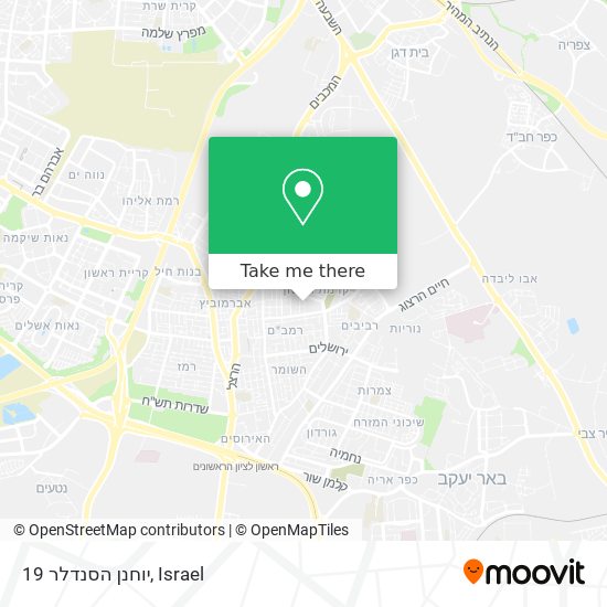 יוחנן הסנדלר 19 map