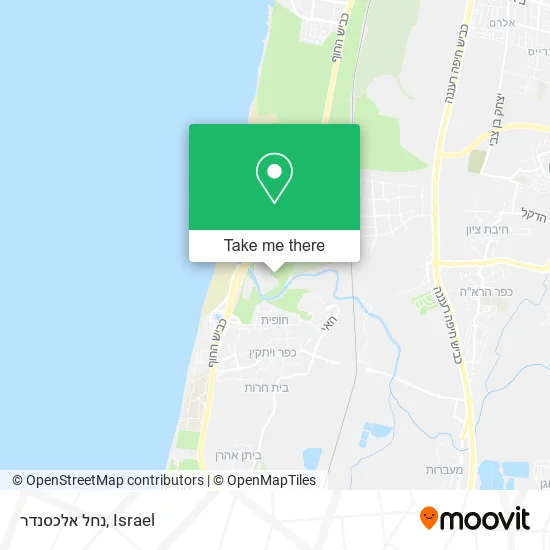 Карта נחל אלכסנדר