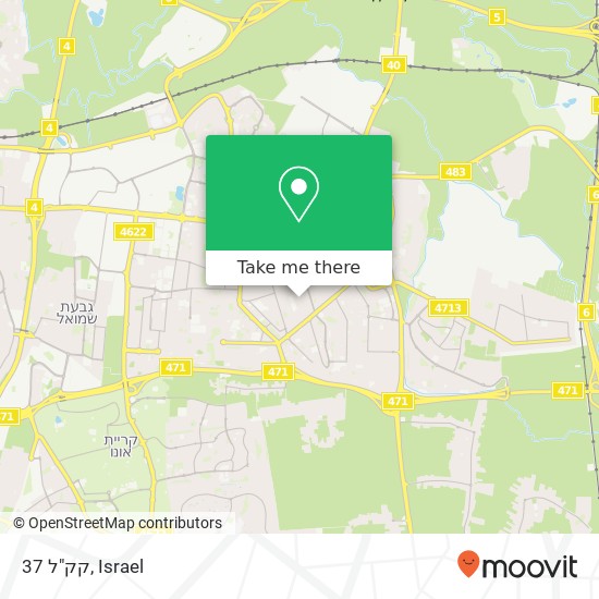 קק"ל 37 map