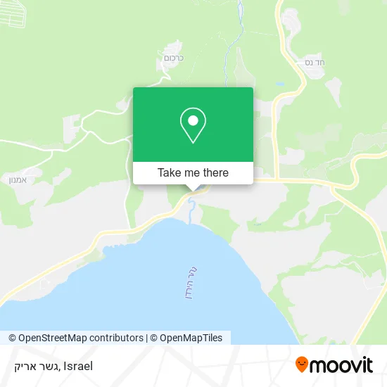 Карта גשר אריק