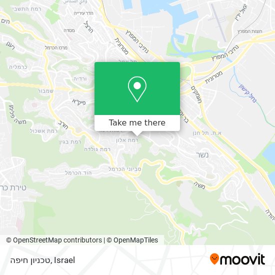 טכניון חיפה map