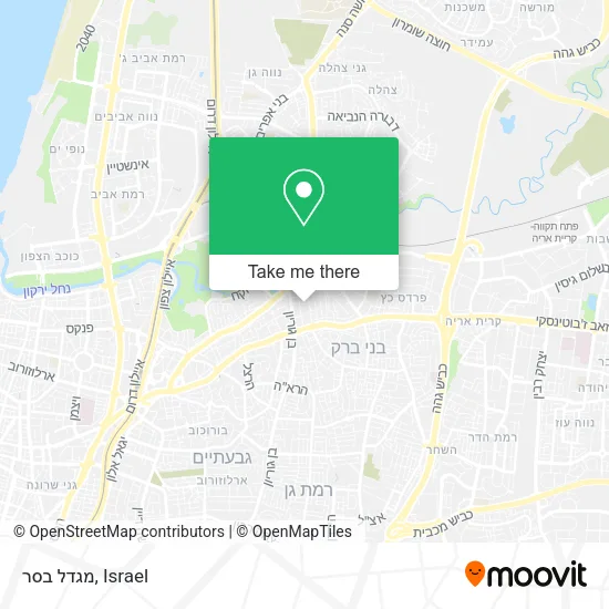 Карта מגדל בסר