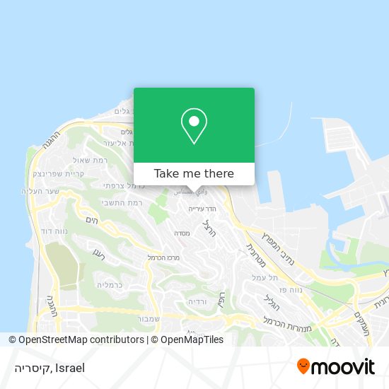 קיסריה map