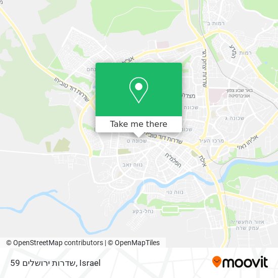 Карта שדרות ירושלים 59