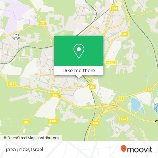 אהרון הכהן map