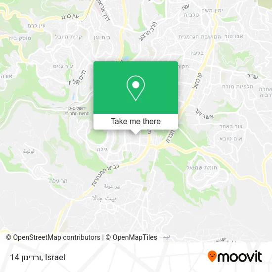 Карта ורדינון 14