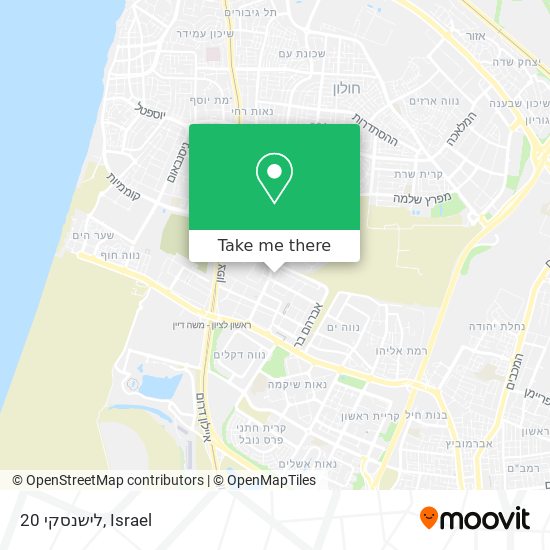 לישנסקי 20 map