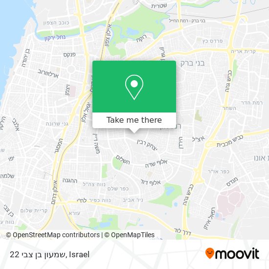 שמעון בן צבי 22 map