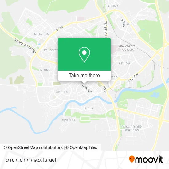 Карта פארק קרסו למדע