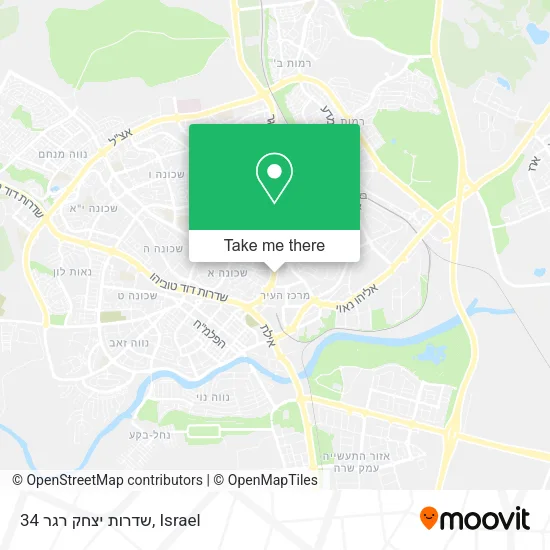 Карта שדרות יצחק רגר 34