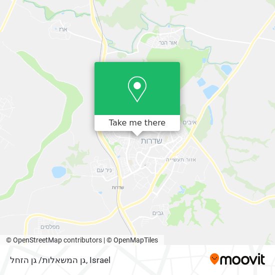 Карта גן המשאלות/ גן הזחל
