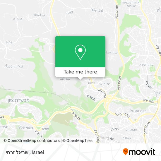 ישראל זרחי map