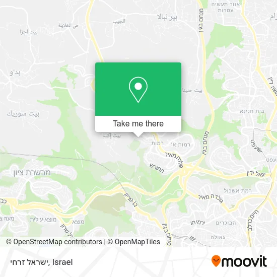 Карта ישראל זרחי