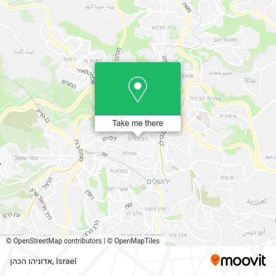 Карта אדוניהו הכהן