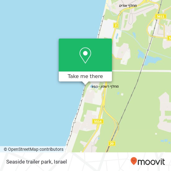 Seaside trailer park map