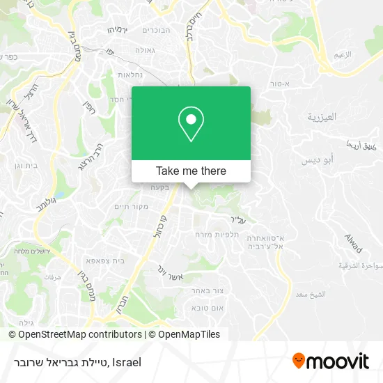 Карта טיילת גבריאל שרובר