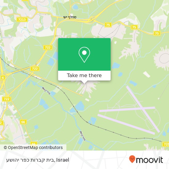 Карта בית קברות כפר יהושע