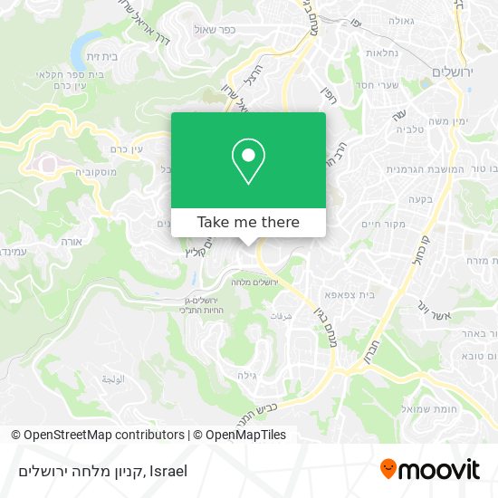 קניון מלחה ירושלים map