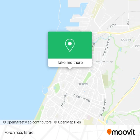 Карта ככר הסיטי