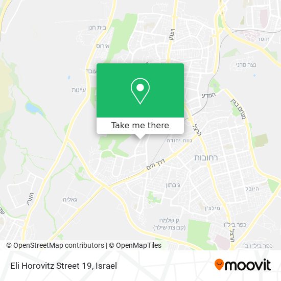Eli Horovitz Street 19 map