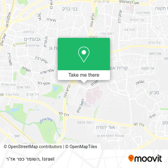Карта השומר כפר אז"ר