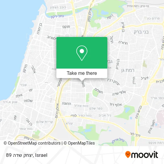 Карта יצחק שדה 89
