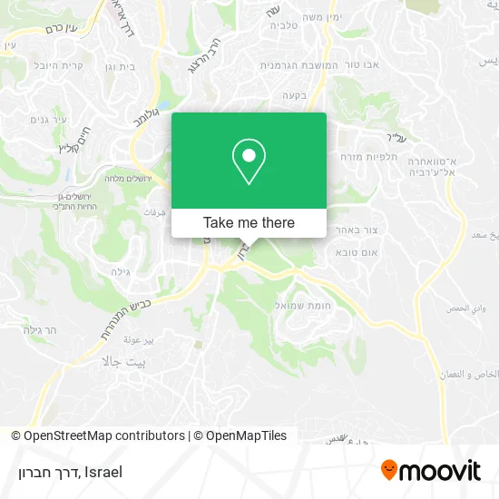Карта דרך חברון