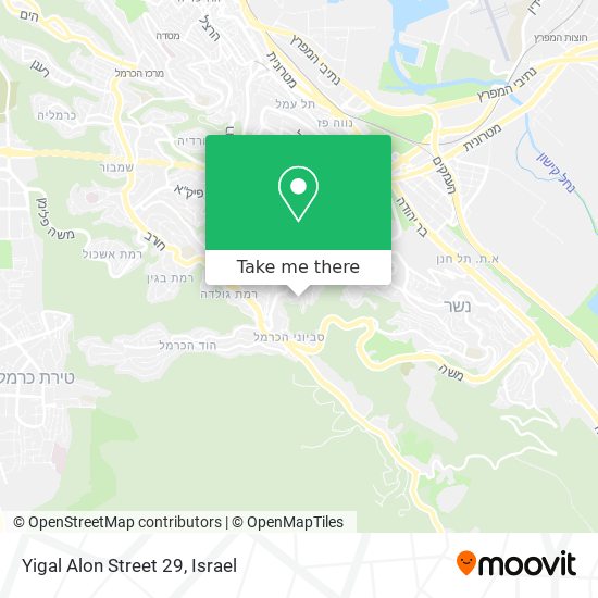Yigal Alon Street 29 map
