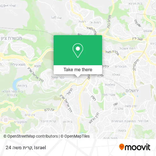 Карта קרית משה 24