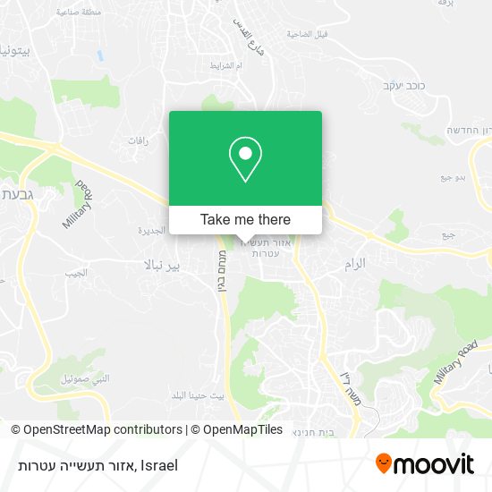 אזור תעשייה עטרות map