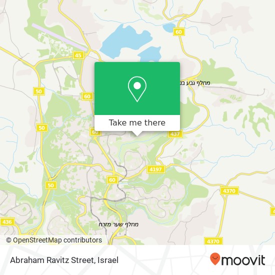 Abraham Ravitz Street map