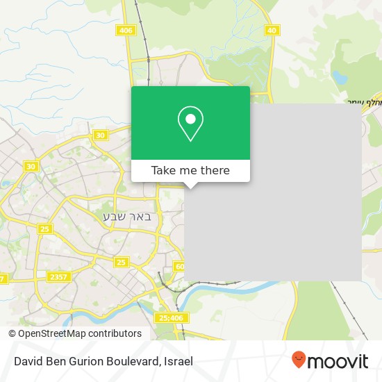 David Ben Gurion Boulevard map