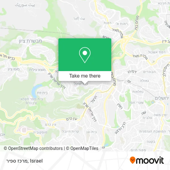 Карта מרכז ספיר