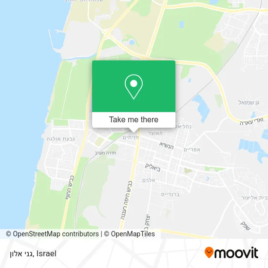 Карта גני אלון