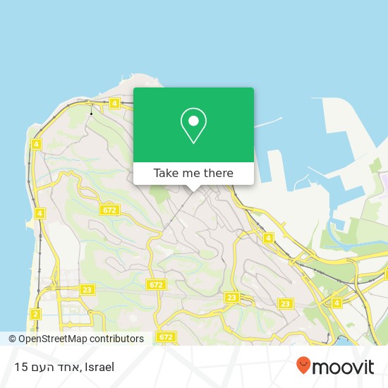 אחד העם 15 map