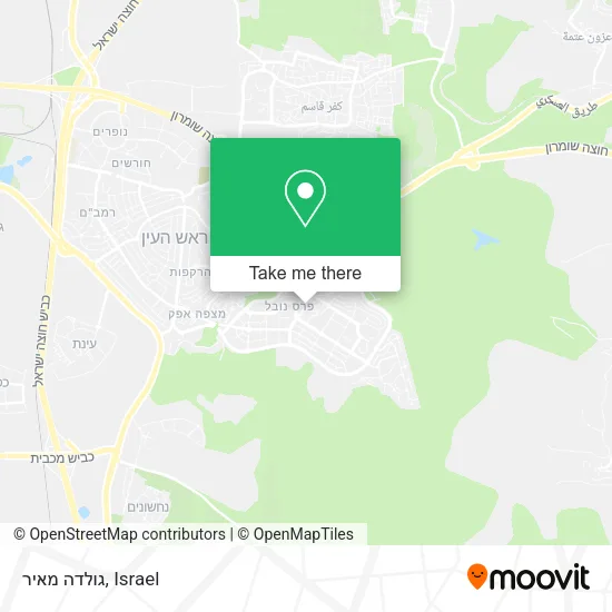 Карта גולדה מאיר