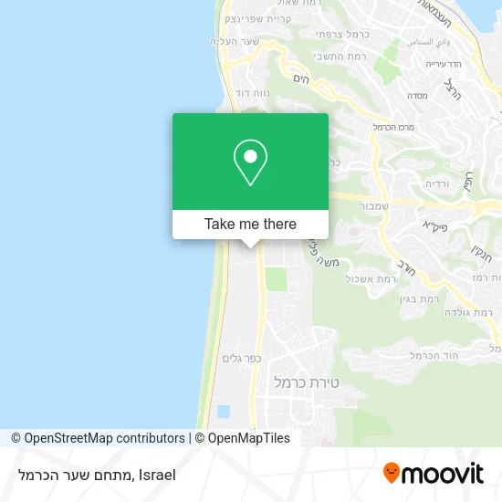Карта מתחם שער הכרמל