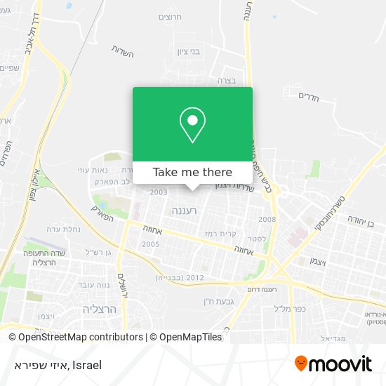 איזי שפירא map