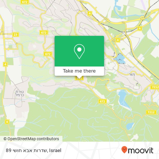 שדרות אבא חושי 89 map