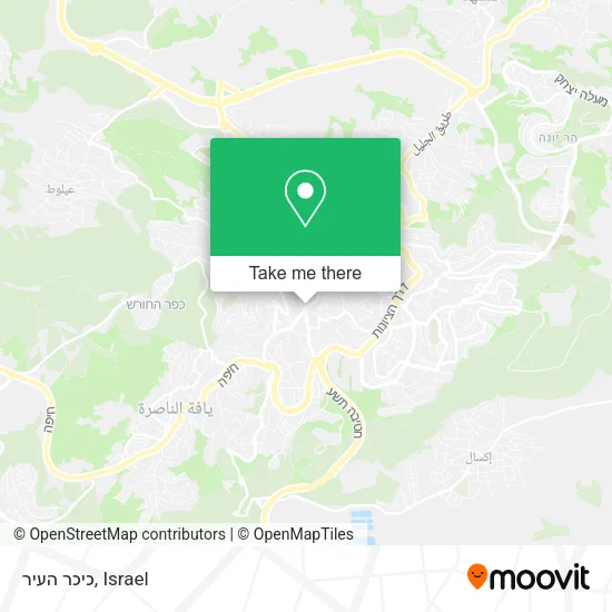 Карта כיכר העיר