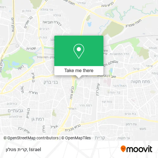 Карта קרית מטלון