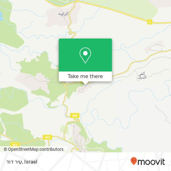 עיר דוד map