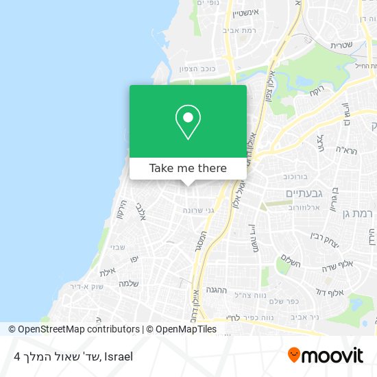 שד' שאול המלך 4 map