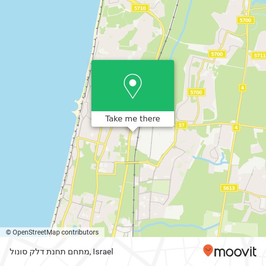 מתחם תחנת דלק סונול map