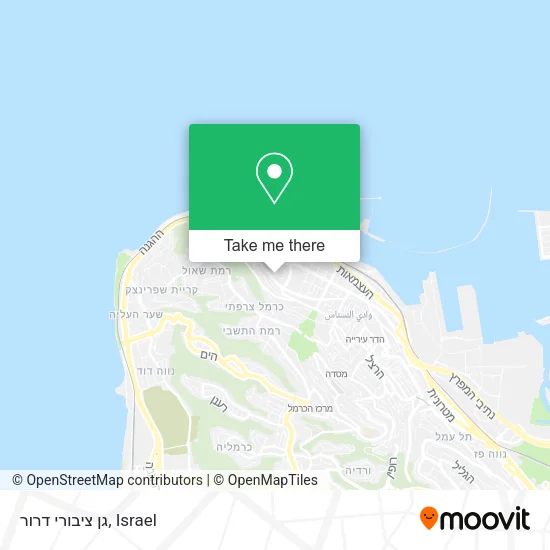 Карта גן ציבורי דרור