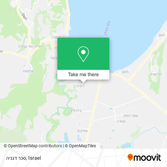 Карта סכר דגניה